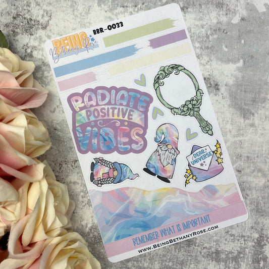 Lacey - Pastel Rainbow Gonk journalling planner stickers (BBR-0033)