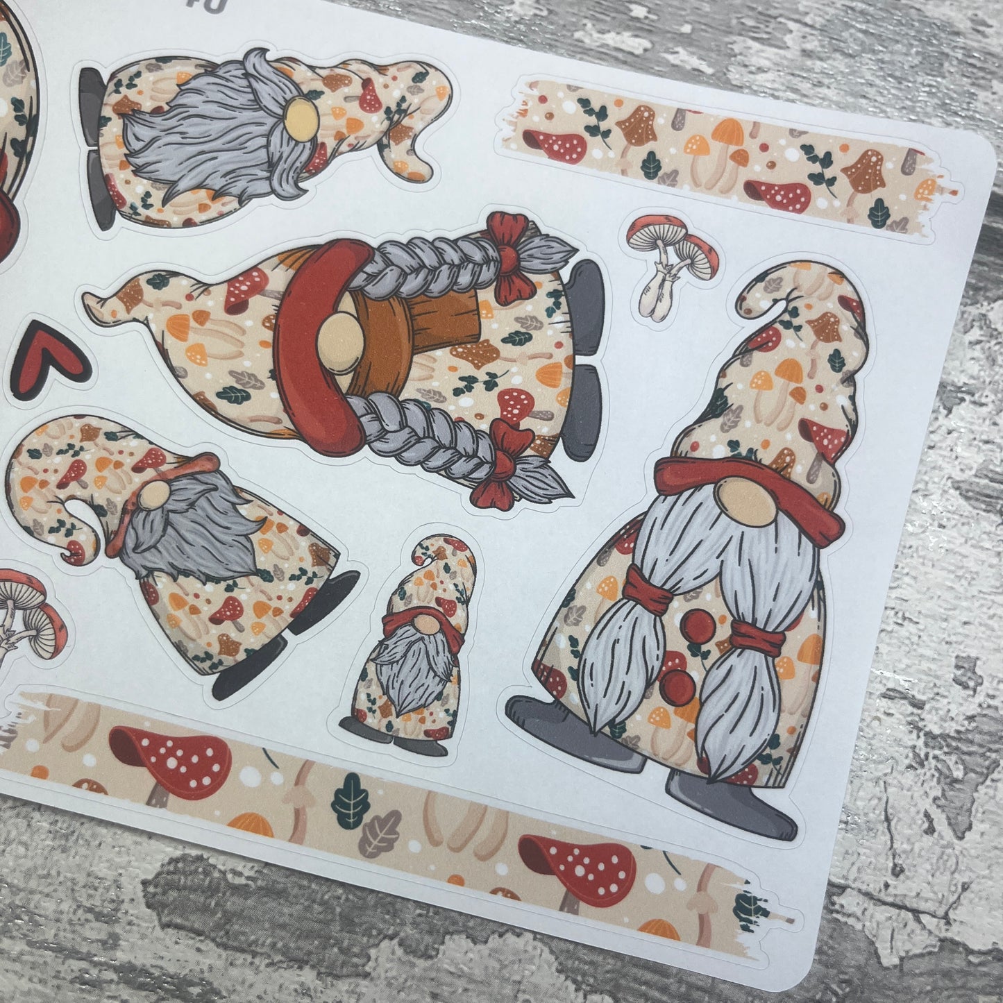 Michone Mushroom Gonk Stickers (TGS0340)