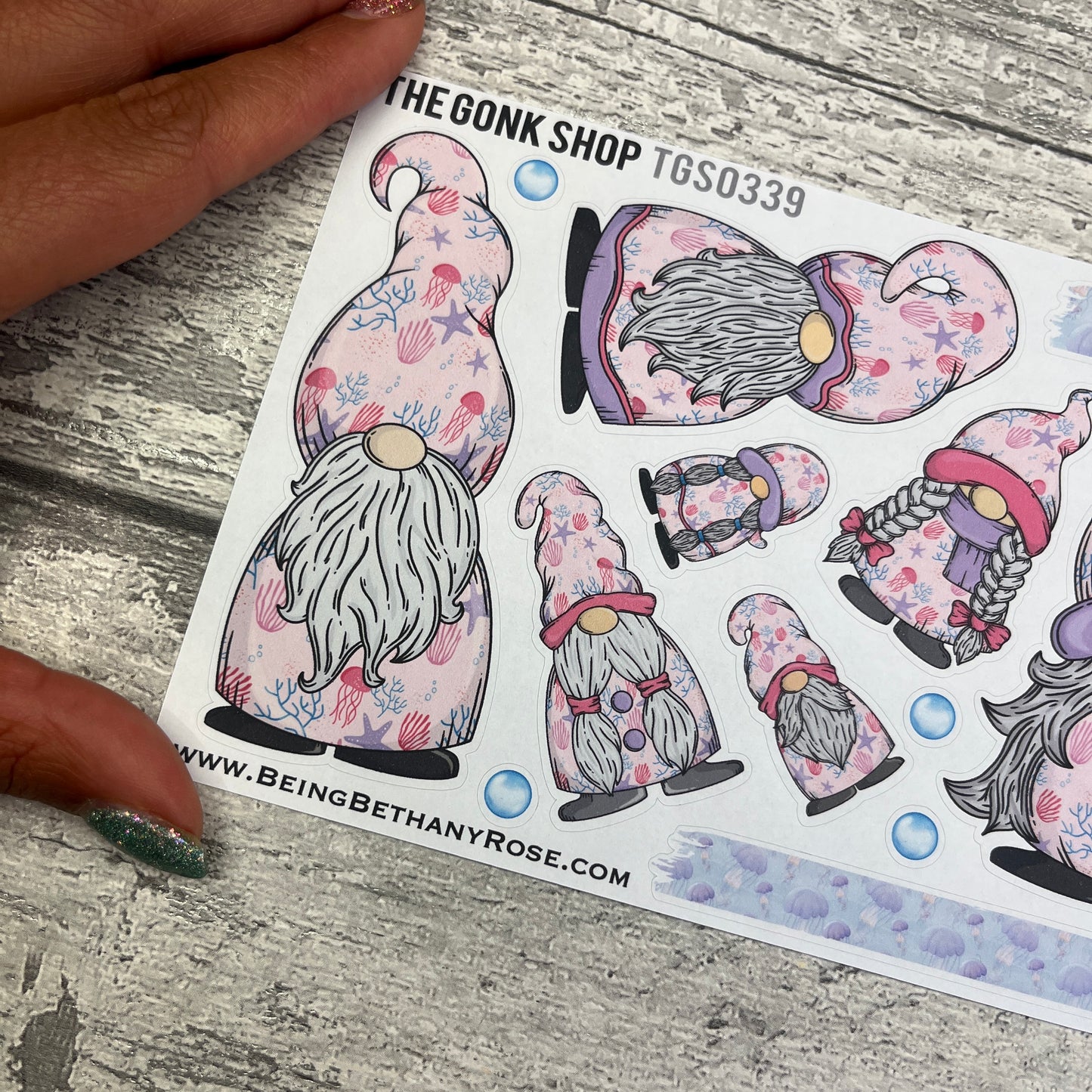 Kelly Jellyfish Gonk Stickers (TGS0339)