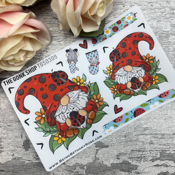 Ruby Ladybird Gonk Stickers (TGS0309)