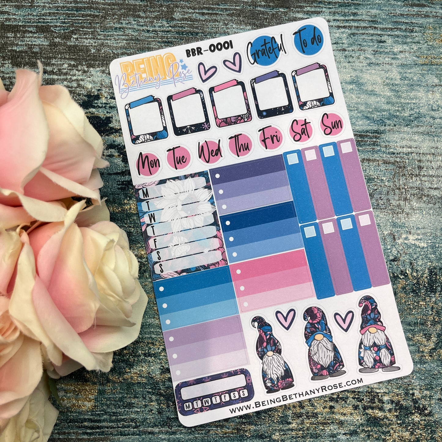 Bonnie Gonk functional planner stickers (BBR-0001)