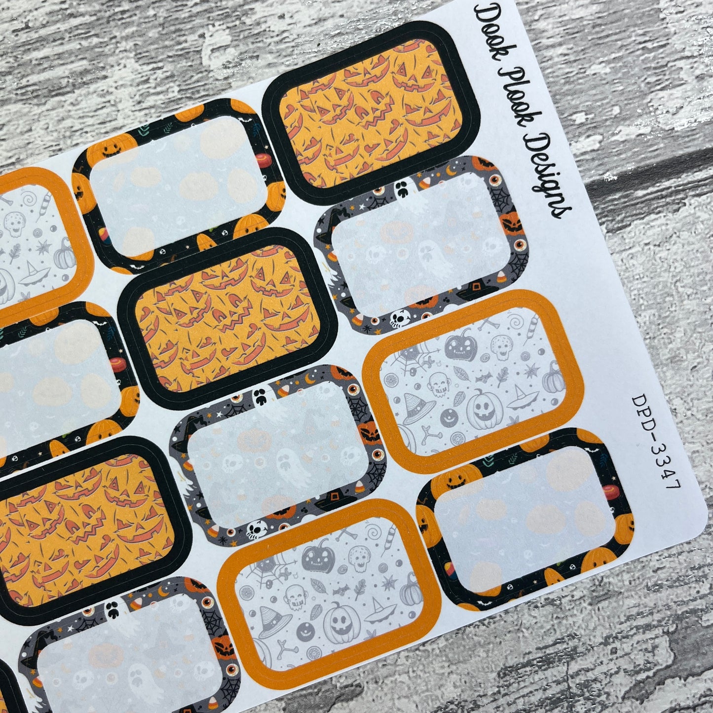 Annabelle Halloween half box planner stickers (DPD-3347)