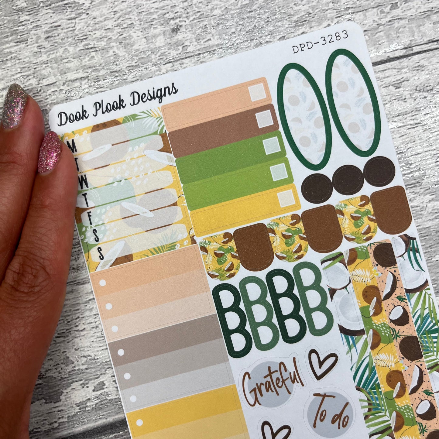 Coco Coconut functional planner stickers (DPD3283)