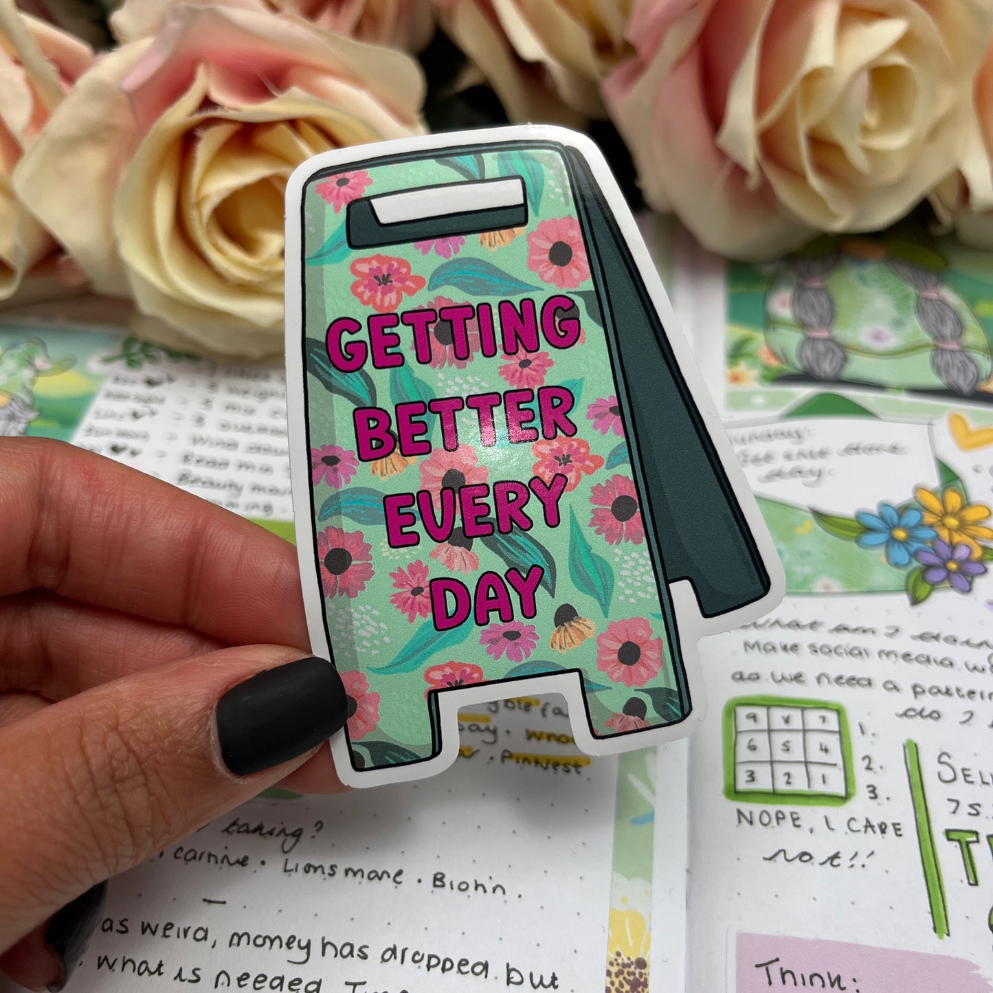 (0146) Getting Better Every Day Sign - vinyl sticker