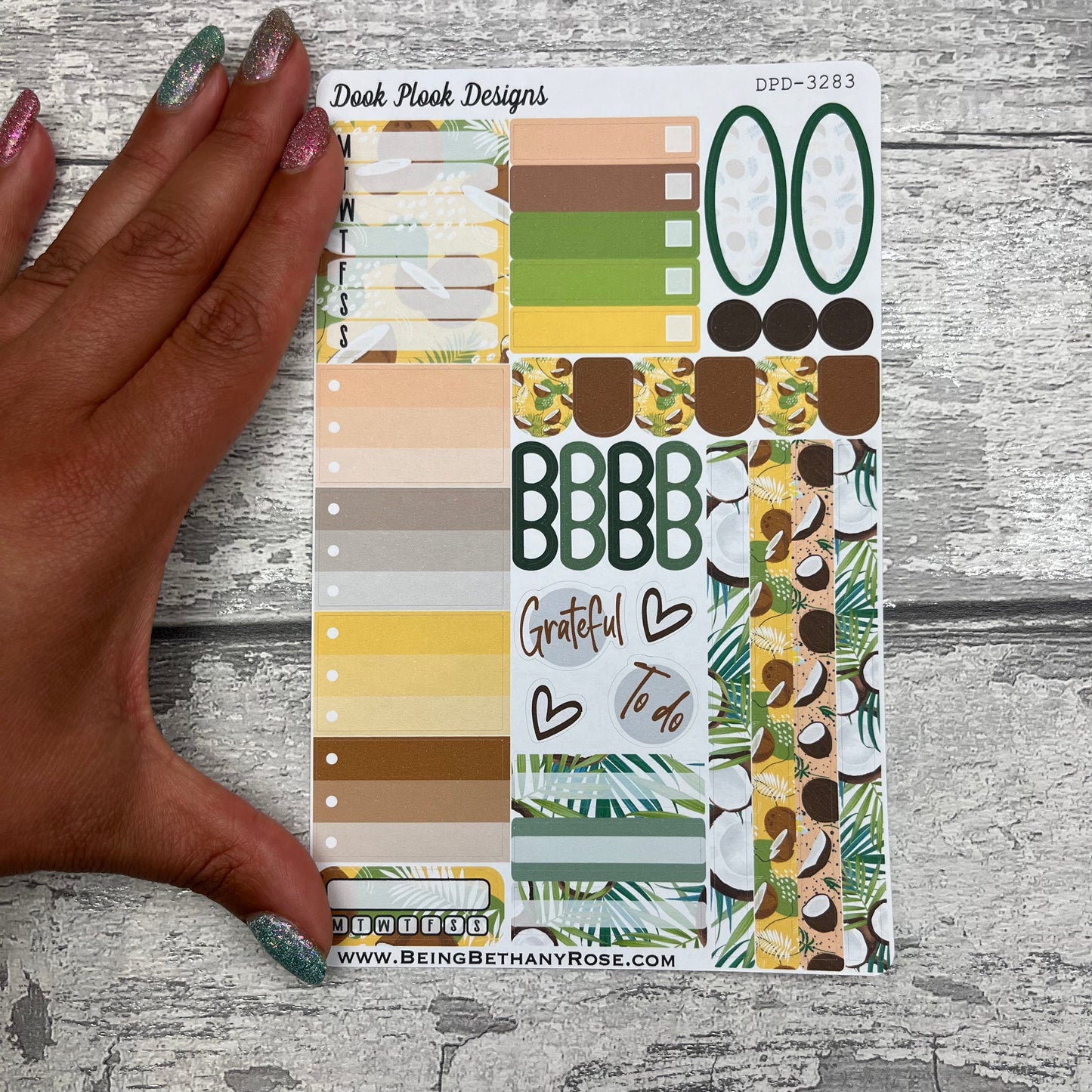 Coco Coconut functional planner stickers (DPD3283)