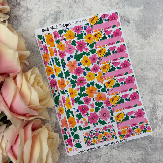 One sheet week planner stickers - happiness ahead co-ord (2026086)