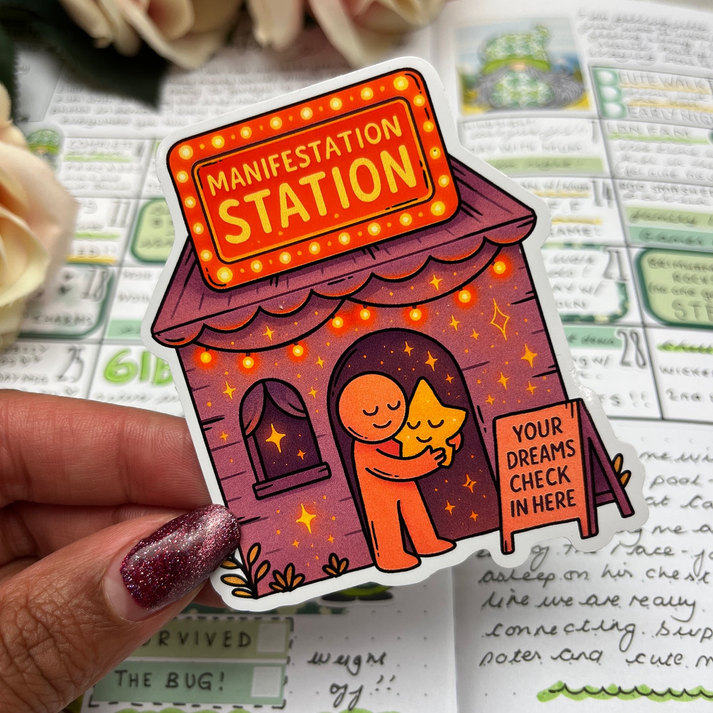 (0143) Manifestation Station - vinyl sticker