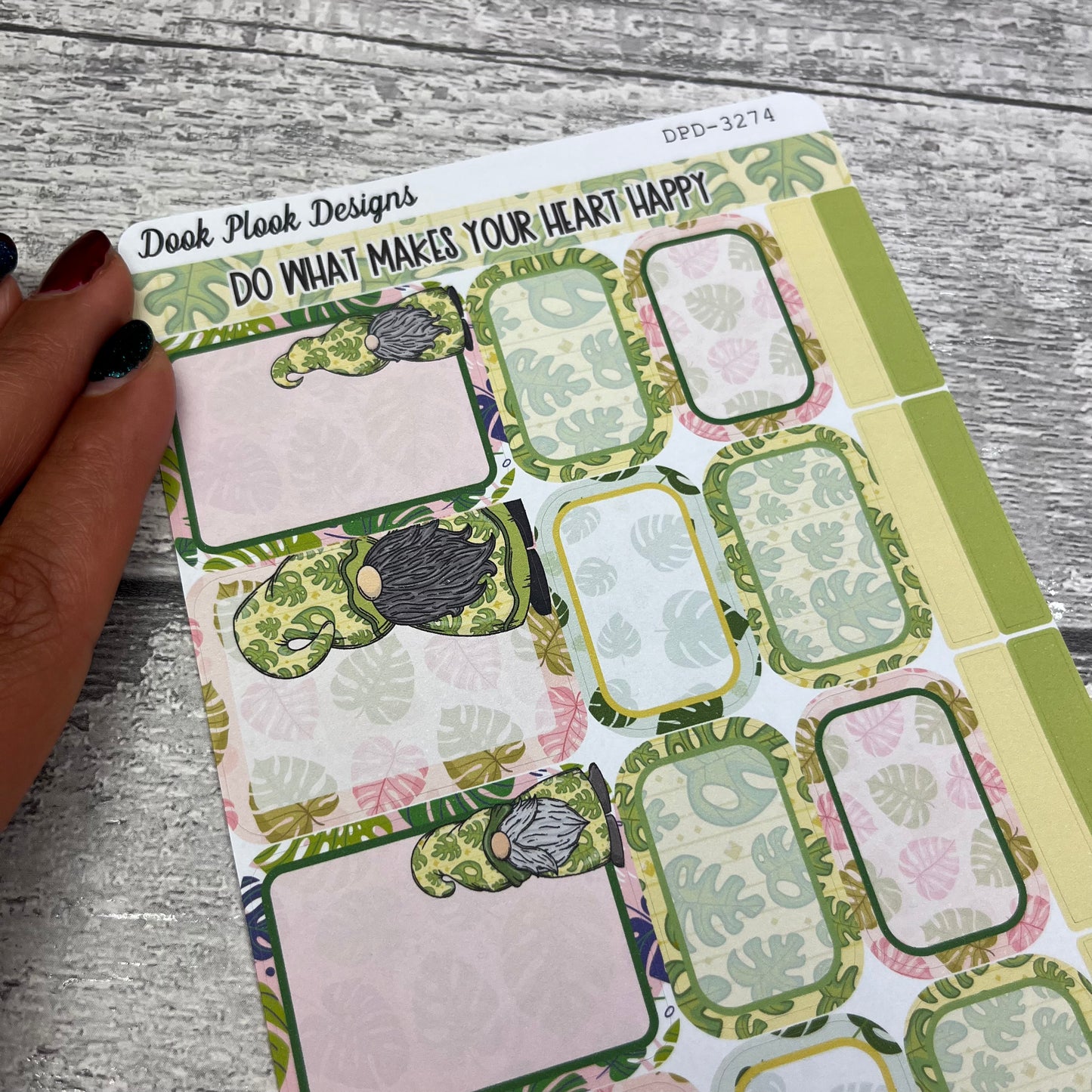 Monica Gonk boxes planner stickers (DPD3274)