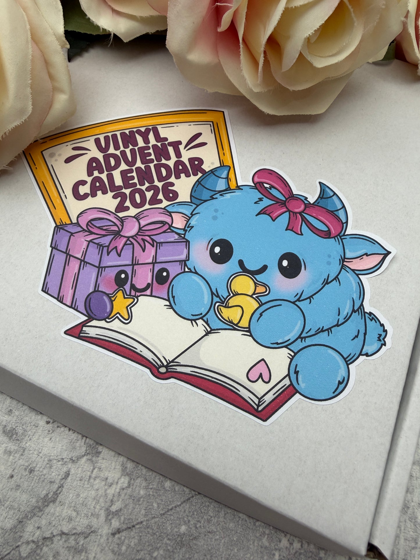 Preorder:  Vinyl Sticker 12 or 24 day Advent Calendar