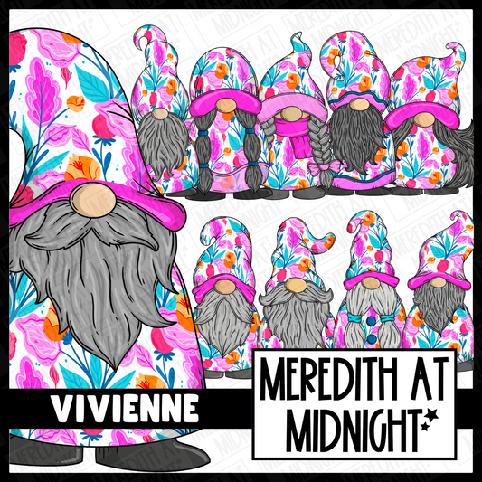 "Vivienne" Gonk / Gnome Clipart / Digital Stickers *INSTANT DOWNLOAD* PNG files