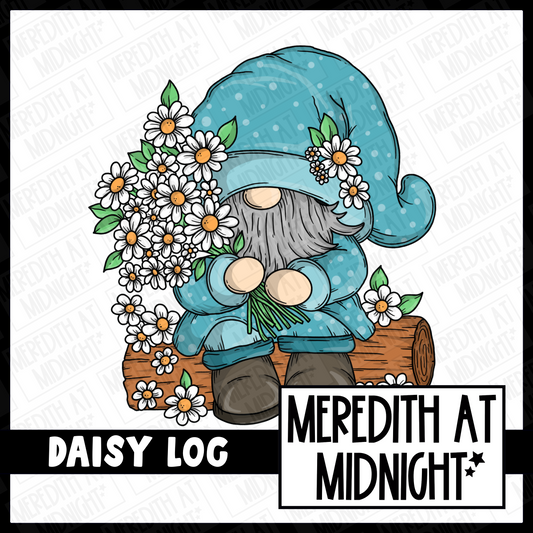 Daisy Gonk on log - Individual Gonk Clipart