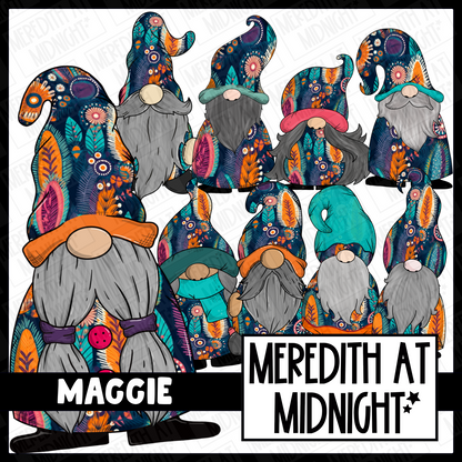 "Maggie" Gonk / Gnome Clipart / Digital Stickers *INSTANT DOWNLOAD* PNG files