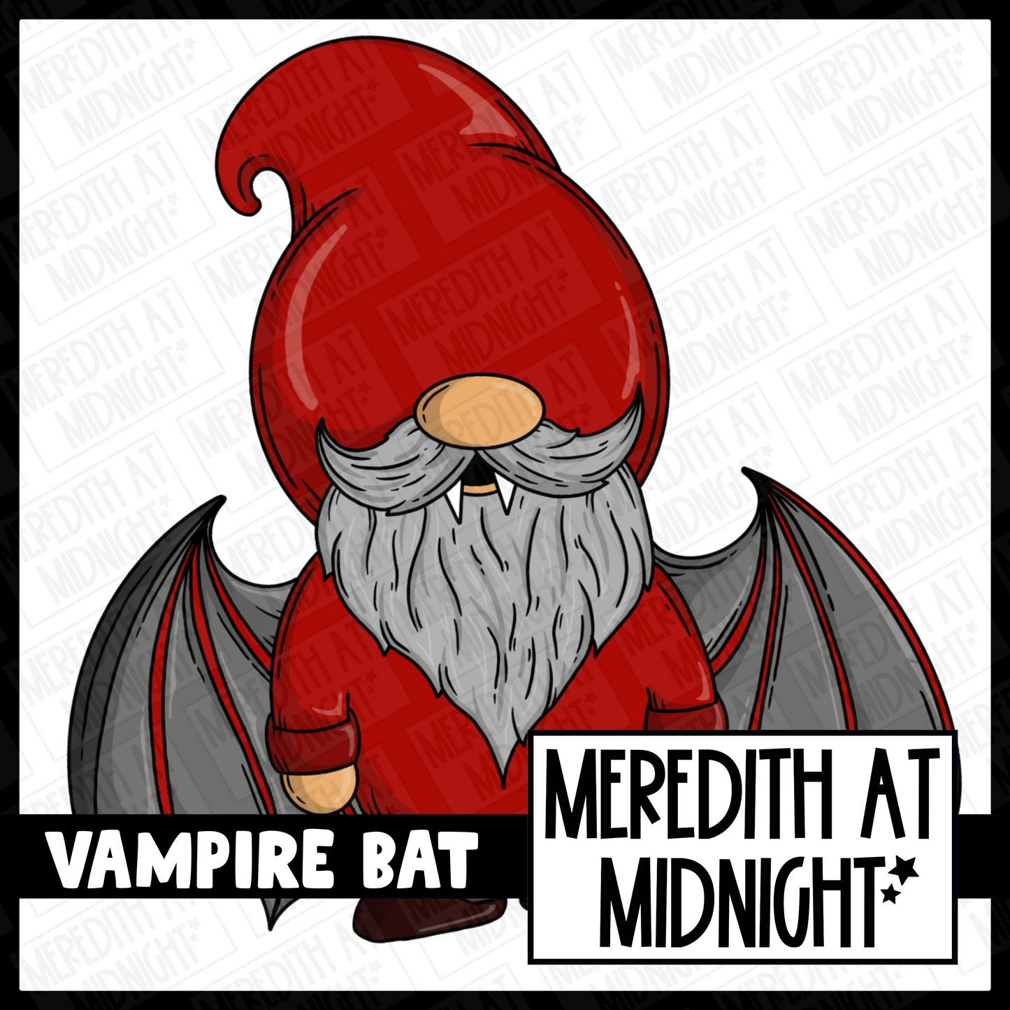 Halloween Vampire Bat - Individual Gonk Clipart