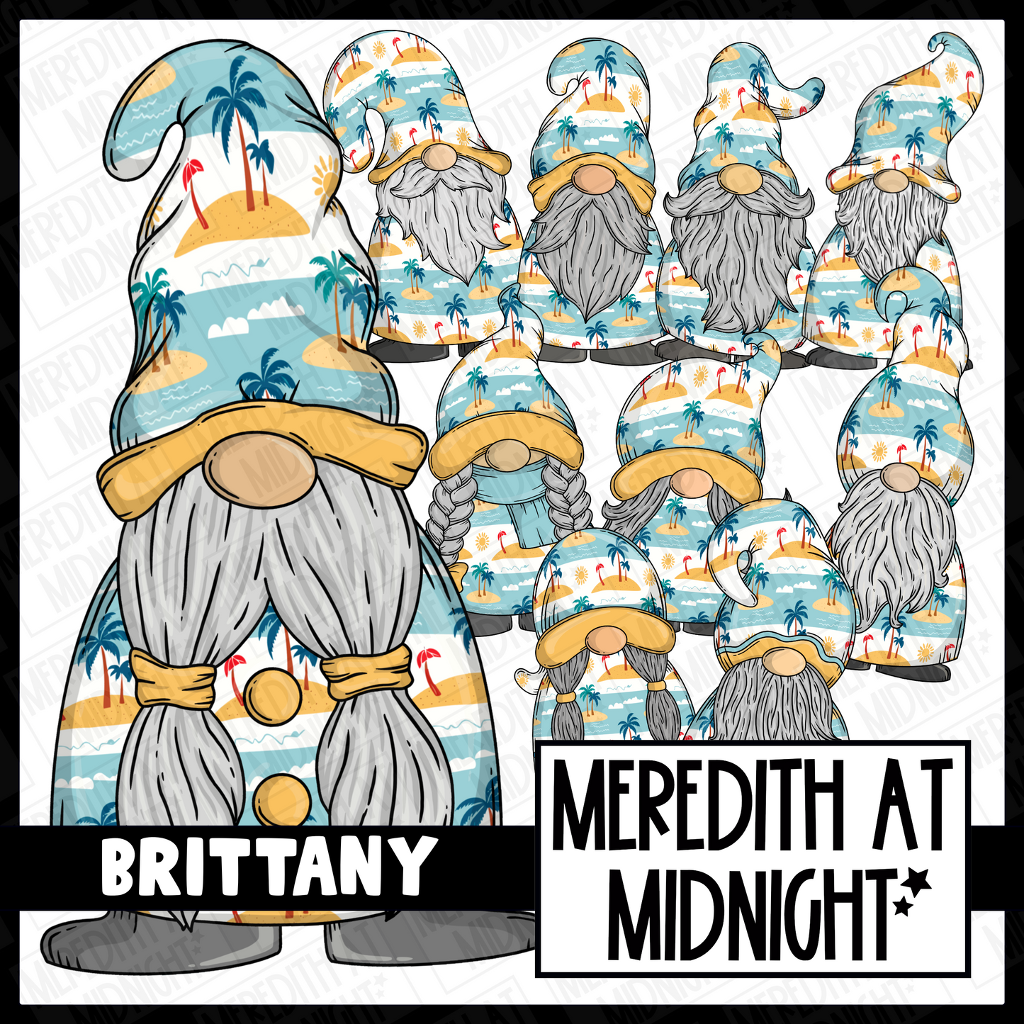 "Brittany" Beach Gonk / Gnome Clipart / Digital Stickers *INSTANT DOWNLOAD* PNG files