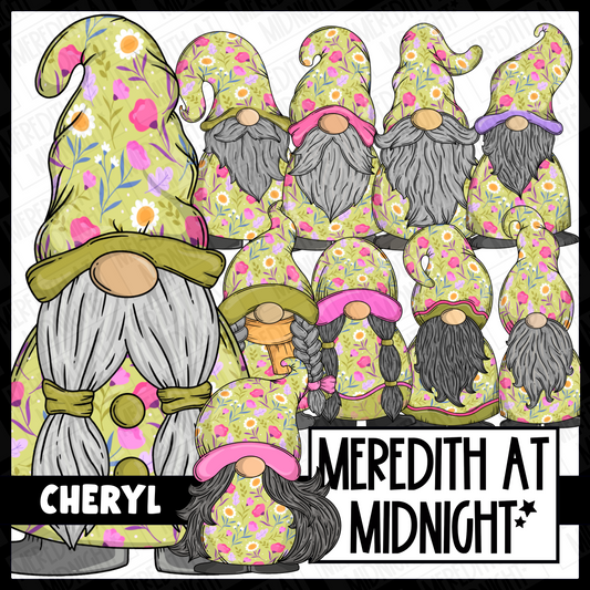 "Cheryl" Gonk / Gnome Clipart / Digital Stickers *INSTANT DOWNLOAD* PNG files