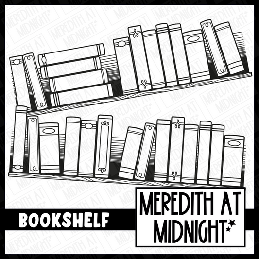 Bookshelf - Reading Tracker- Clipart