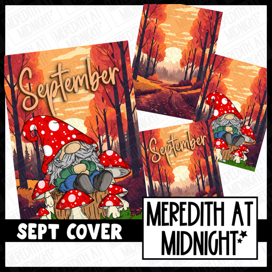 September Autumn Cover Page - Clipart