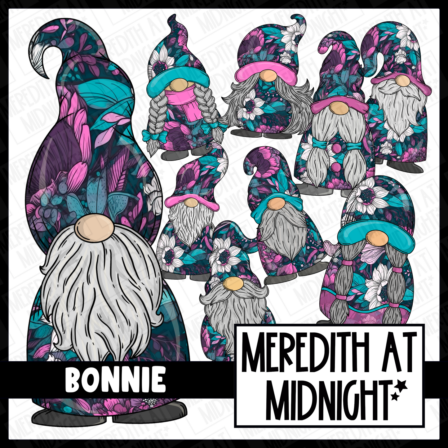 "Bonnie" Gonk / Gnome Clipart / Digital Stickers *INSTANT DOWNLOAD* PNG files