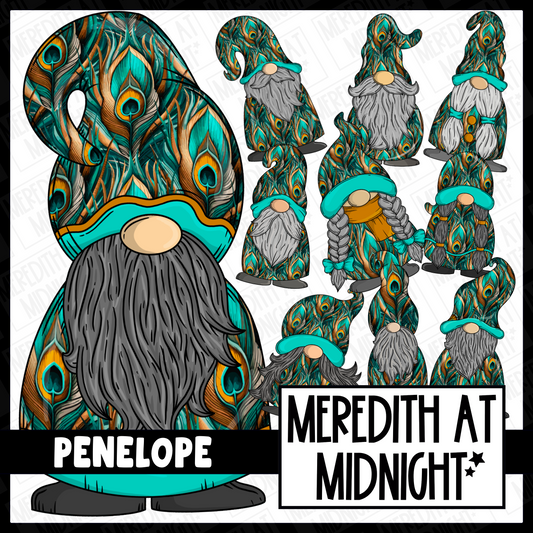 "Penelope" Peacock Gonk / Gnome Clipart / Digital Stickers *INSTANT DOWNLOAD* PNG files (Copy)