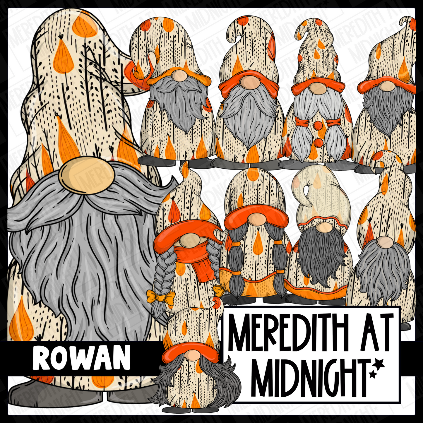 "Rowan" Autumn Fall Gonk / Gnome Clipart / Digital Stickers *INSTANT DOWNLOAD* PNG files