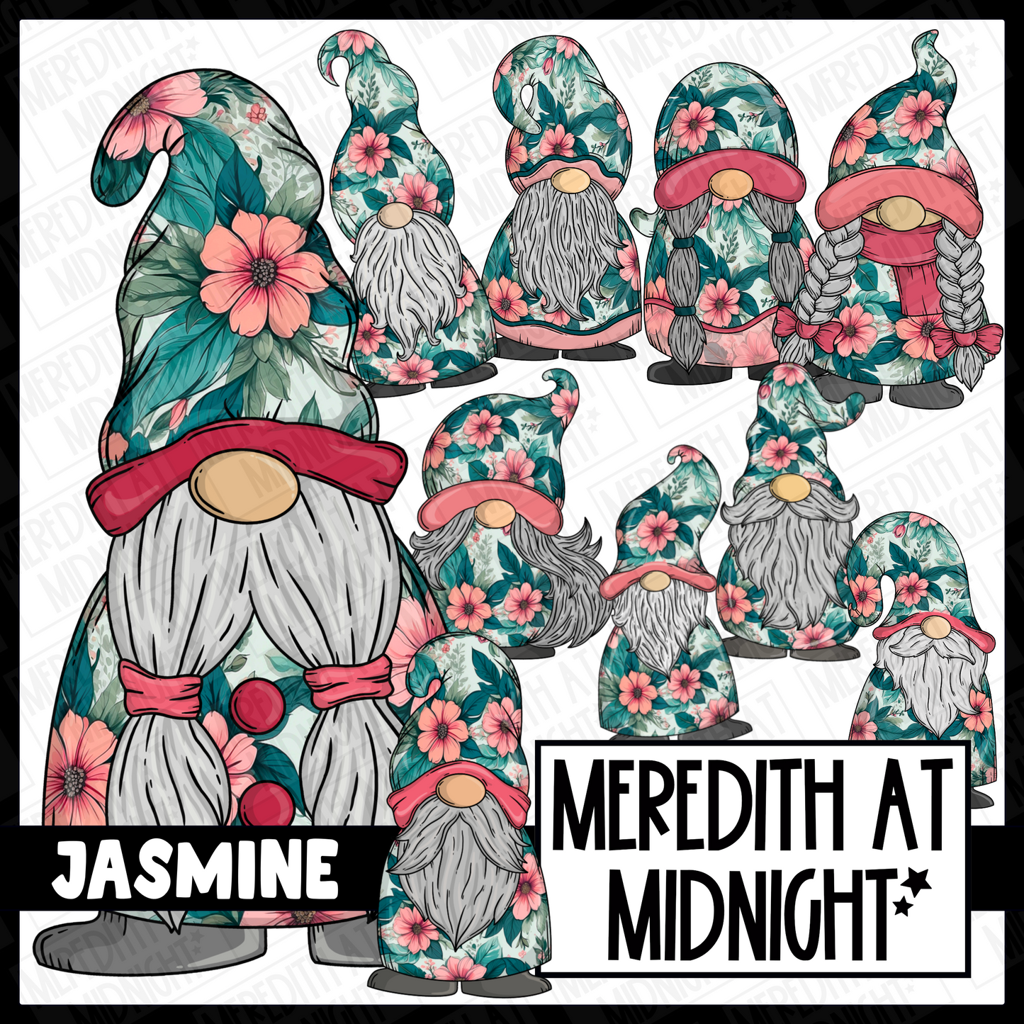 "Jasmine" Gonk / Gnome Clipart / Digital Stickers *INSTANT DOWNLOAD* PNG files