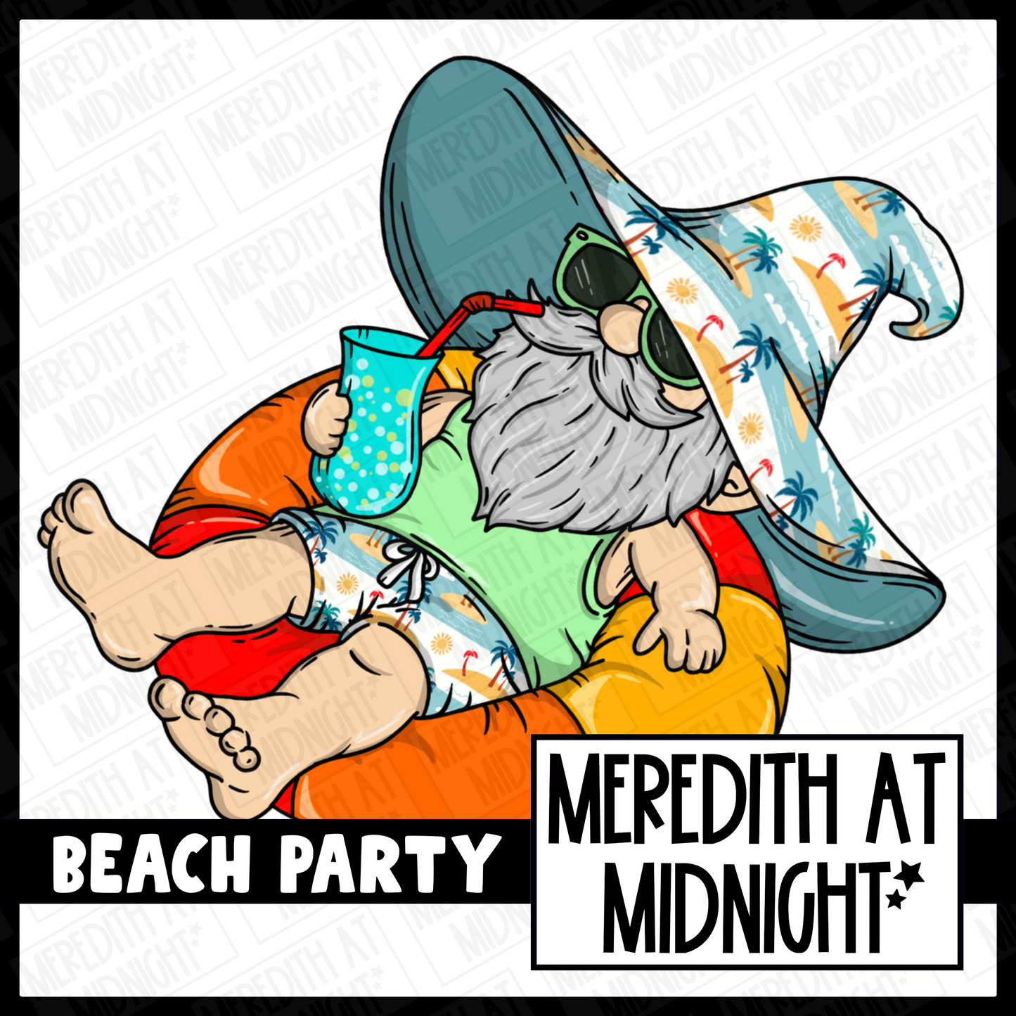 Brittany Beach - Pool Ring Beach Party  Gonk - Individual Gonk Clipart