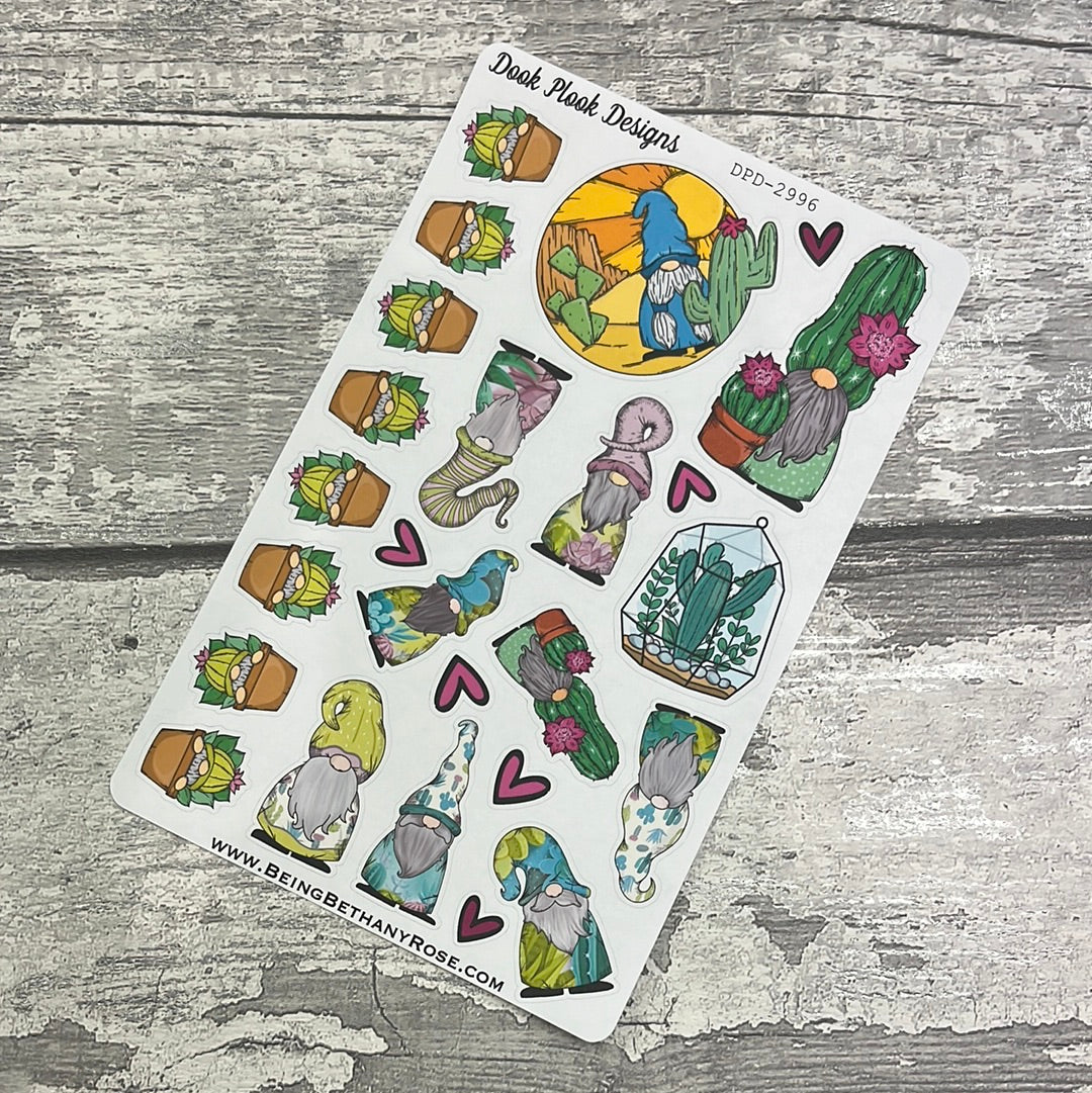 Callie Cactus character Journal planner stickers (DPD2996)