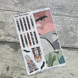 Pastel Halloween - strips and days Journalling planner stickers (DPD2948)