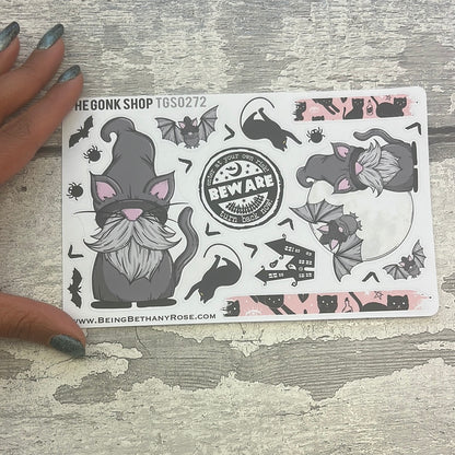Black Cat - Halloween Gonk Stickers (TGS0272)
