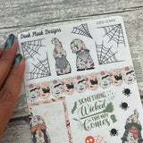 Pastel Halloween - character / Quotes Journal planner stickers (DPD2946)