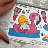 Frankie - Pool Flamingo Gonk Stickers (TGS0265)