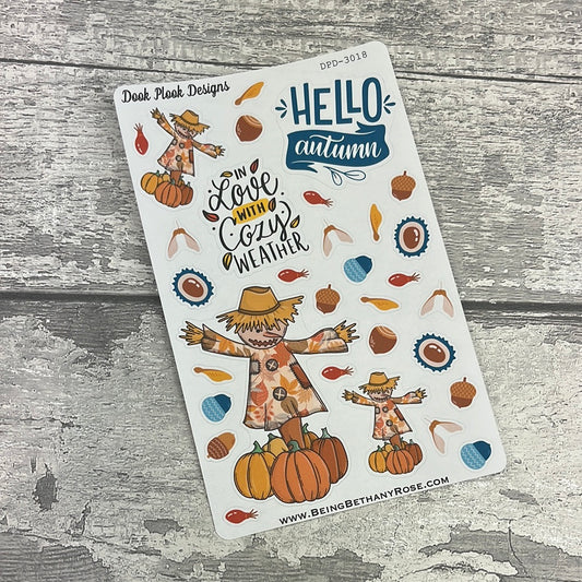 Autumn Leaves Emma decorative Journal planner stickers (DPD3018)