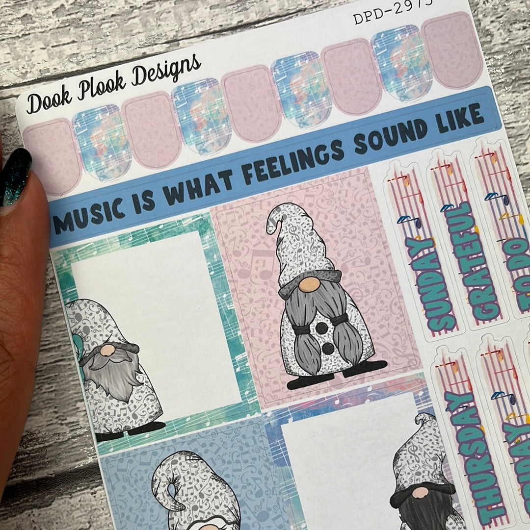 Melody Music Journal planner stickers (DPD2975)