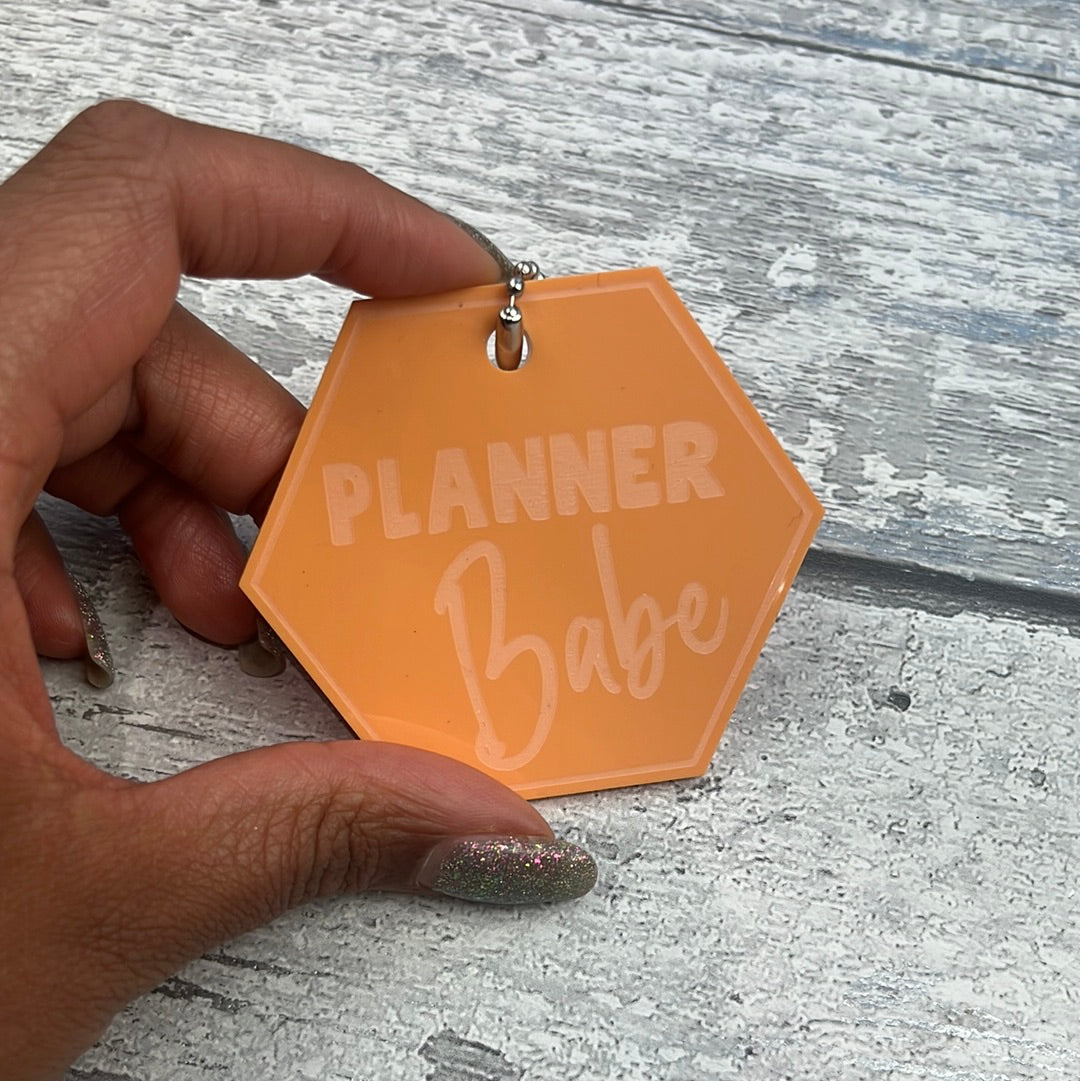 Planner Babe Keyring - Peach