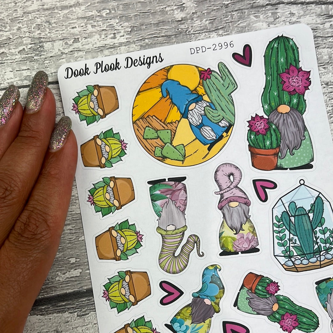 Callie Cactus character Journal planner stickers (DPD2996)