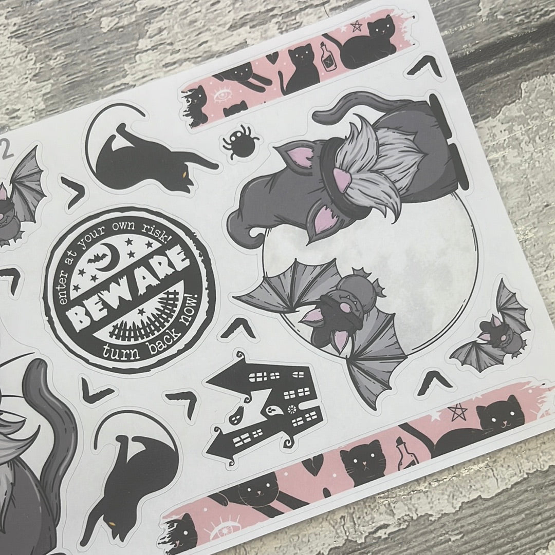 Black Cat - Halloween Gonk Stickers (TGS0272)