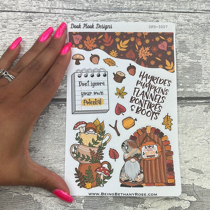 Orla Autumn Gonk  journalling stickers  (DPD3007)