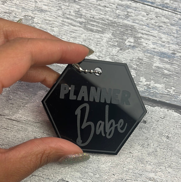 Planner Babe Keyring - Black