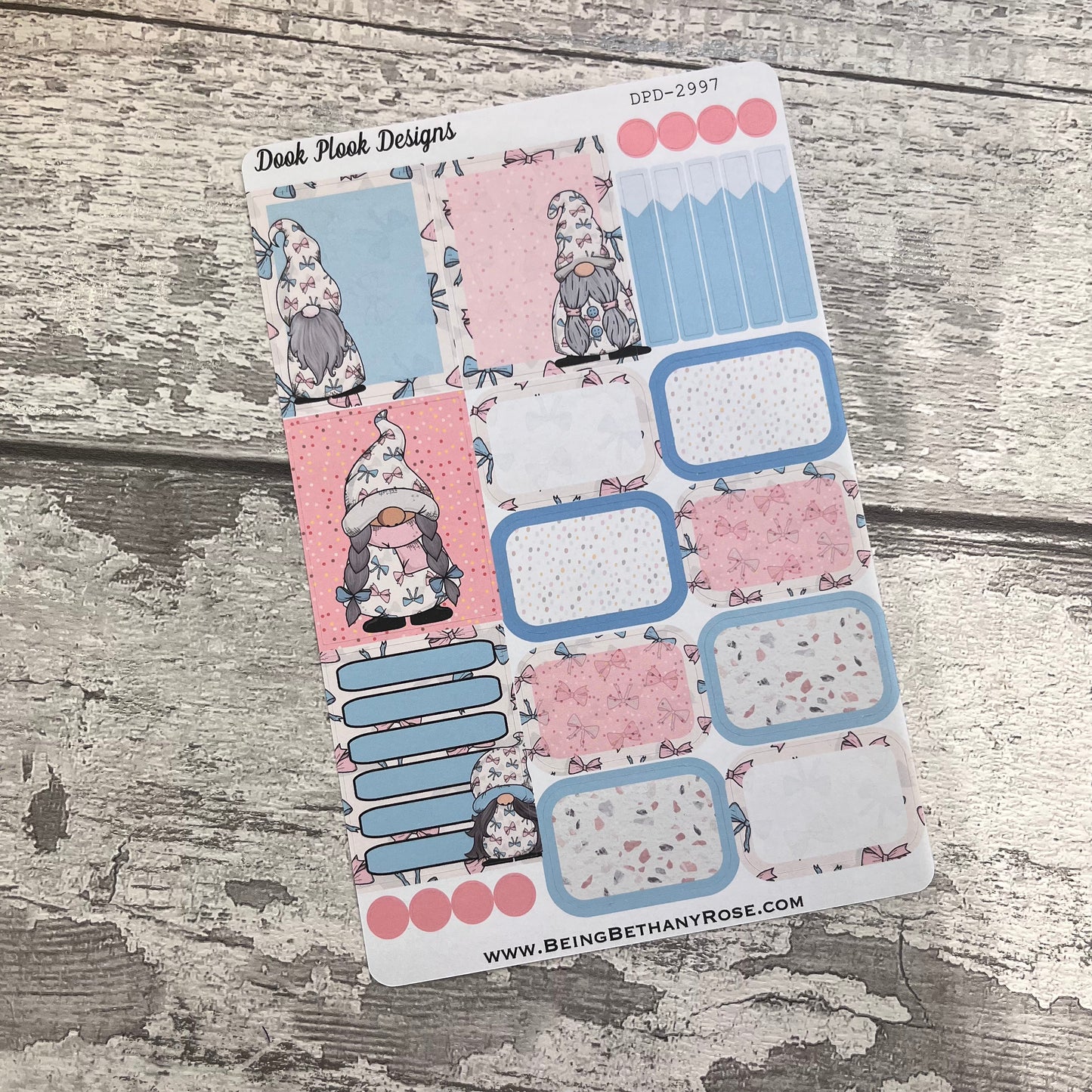 Eloise Bow Gonk Functional boxes stickers  (DPD2997)