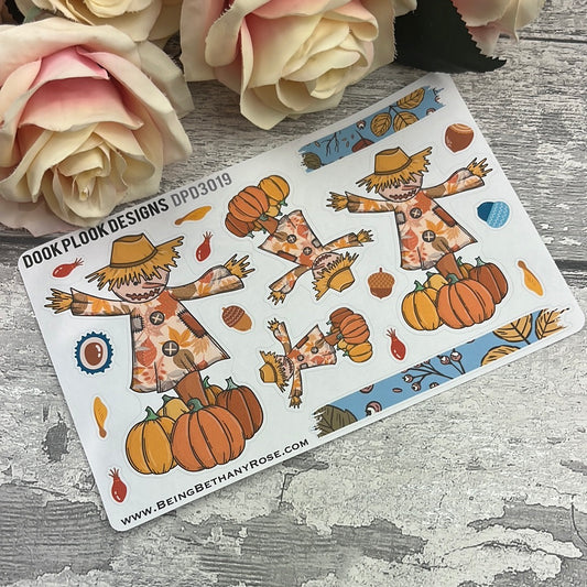 Autumn Leaves Emma Scarecrow  Stickers (DPD3019)