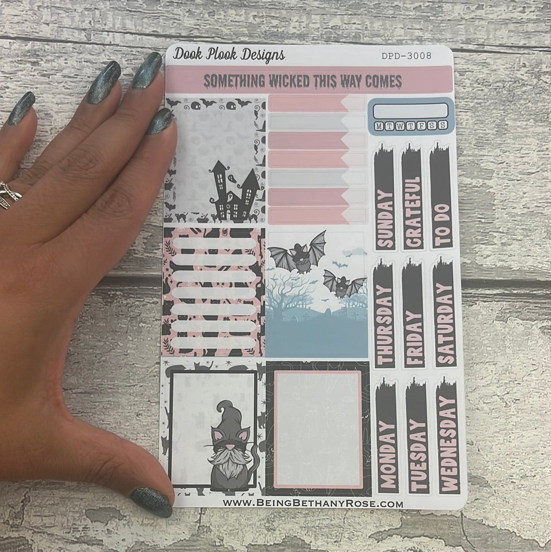 Black Cat - Box / Days Journal planner stickers (DPD3008)