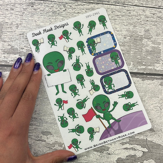 Out of this world aliens stickers (DPD2961)