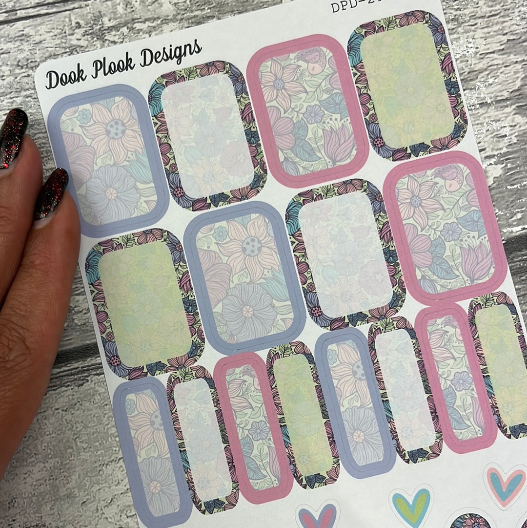 Zoey Blooming Marvellous Gonk half boxes and character journal stickers  (DPD2992)