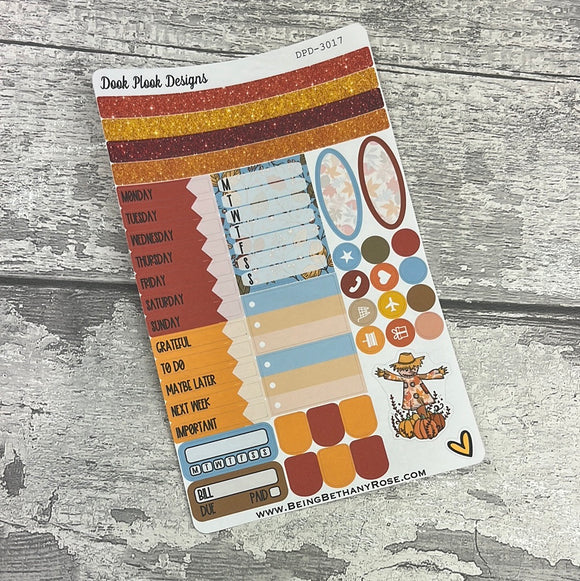 Autumn Leaves Emma functional Journal planner stickers (DPD3017)