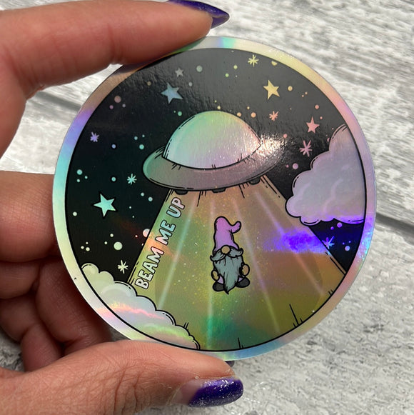 Holographic Sticker - Beam me up