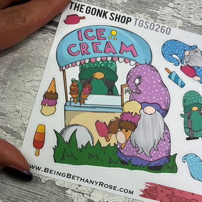 Kennedy Ice Cream Cart Gonk Stickers (TGS0260)