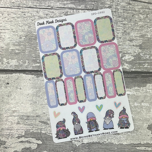 Zoey Blooming Marvellous Gonk half boxes and character journal stickers  (DPD2992)