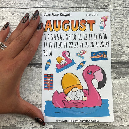 August Journal planner stickers (DPD2987)