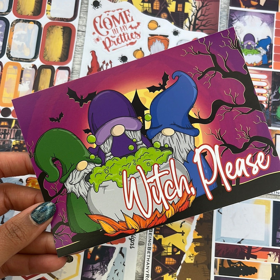 Postcard - Witch Please