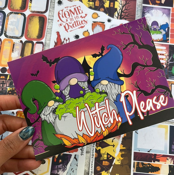 Postcard - Witch Please